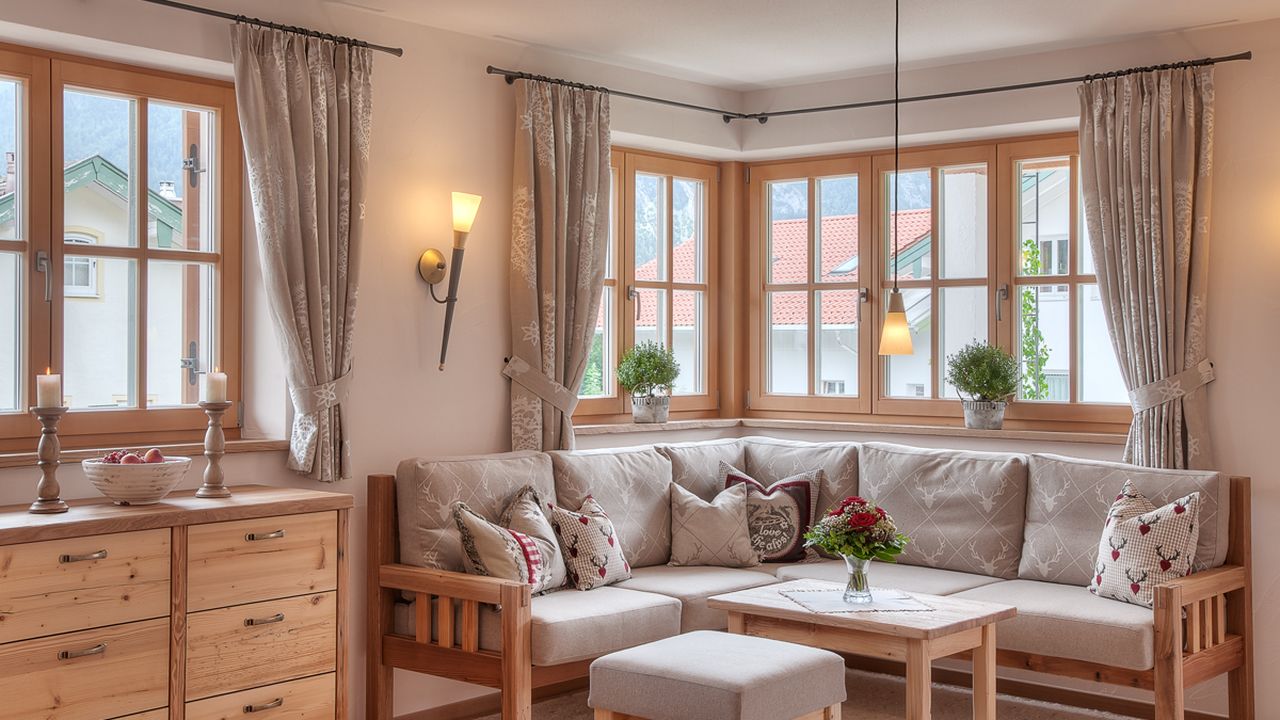 Wohnbereich mit Ecksofa Wohnbereich mit Ecksofa